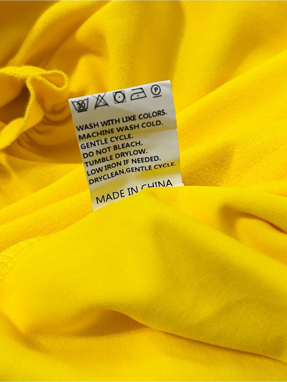 Bright Yellow Ruffle-Neck Summer Dress - Picture 13 of 15